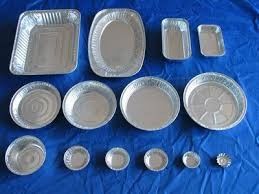 Envase de aluminio redondo/del cuadrado del almuerzo del supermercado de aluminio de los envases de comida