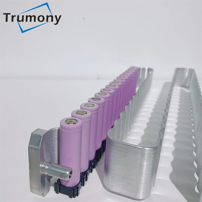 Canal micro de aluminio de la placa de enfriamiento de la batería cilíndrica