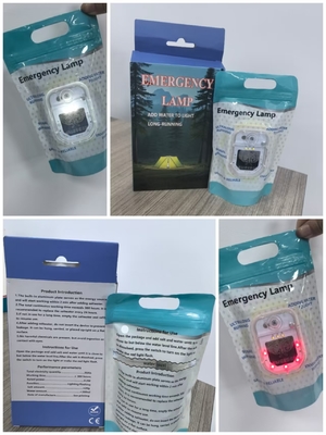 Agua salada de la luz de emergencia de la mano para la supervivencia del desierto
