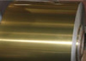 Bobina industrial del papel de aluminio de la capa de oro de epoxy del color para el aire acondicionado