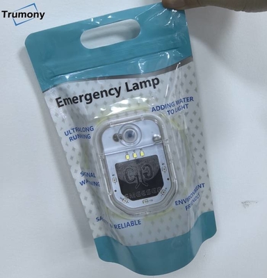 Luz de emergencia Lámpara de agua salada plegable Batería de agua salada