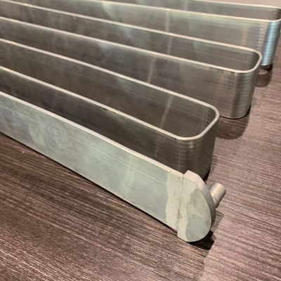 tubo de refrigeración plano de cinta de microcanal de aluminio para refrigeración lateral de la batería prismática ev
