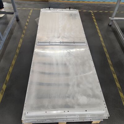 Calidad Placa de refrigeración líquida de aluminio estampado con soldadura fuerte continua para almacenamiento de energía, batería para vehículos eléctricos e IGBT Fábrica