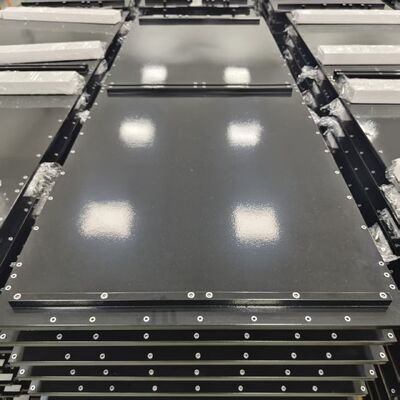 Calidad Placa de frío líquido de alta eficiencia de aluminio de refrigeración por agua con soldadura continua para batería y centro de datos de vehículos eléctricos Fábrica
