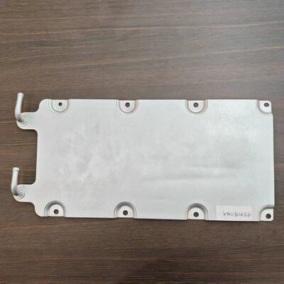 Calidad Placa de refrigeración líquida de microcanal de aluminio estampada para batería EV 600x400 mm Fábrica
