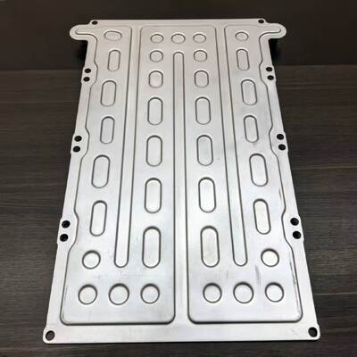 Calidad 6061 Stamped Brazed Water Cooling Plate 350x250x8mm For Onboard EV Charger Fábrica